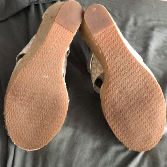 Michael Kors Wedge Logo Sandals - Picture 5 of 6